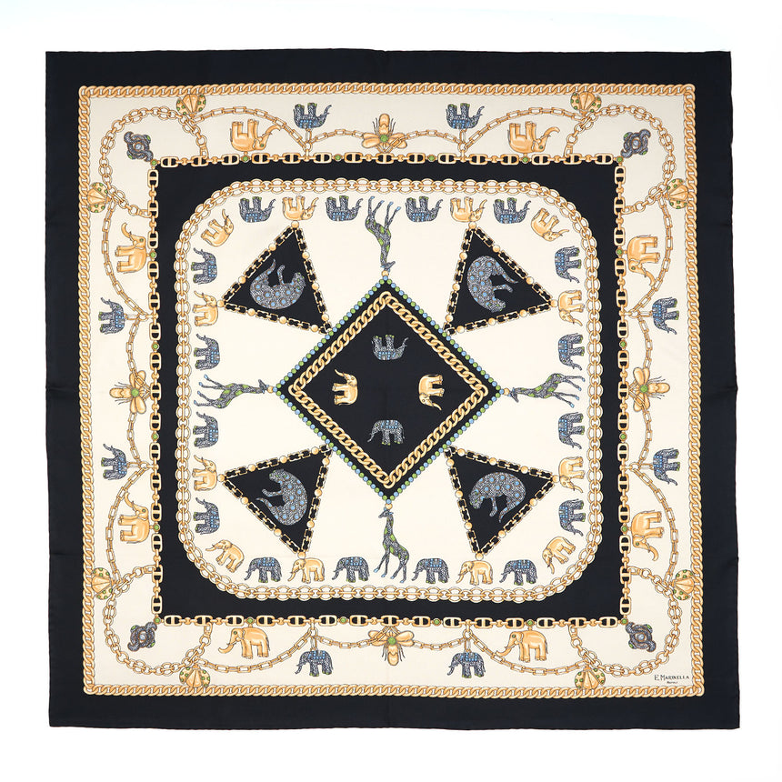 FOULARD IN SETA 90 NERO