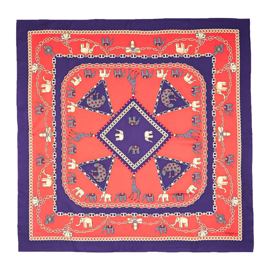 FOULARD IN SETA 90 VIOLA