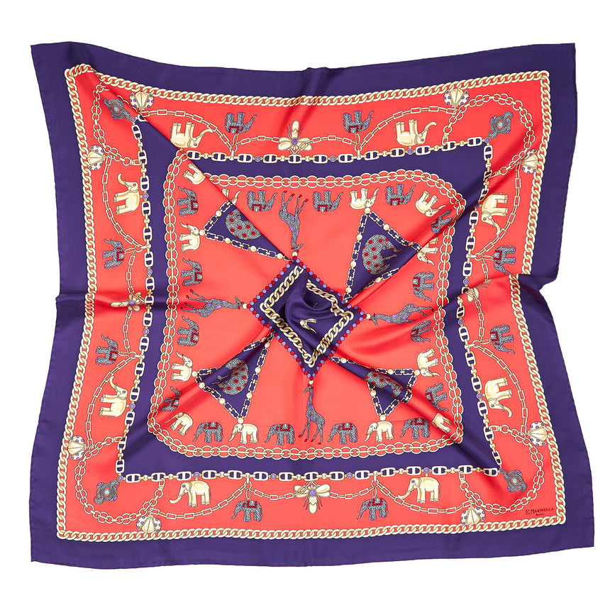 FOULARD IN SETA 90 VIOLA