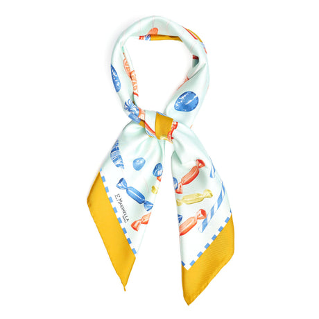 FOULARD IN SETA 90 GIALLO