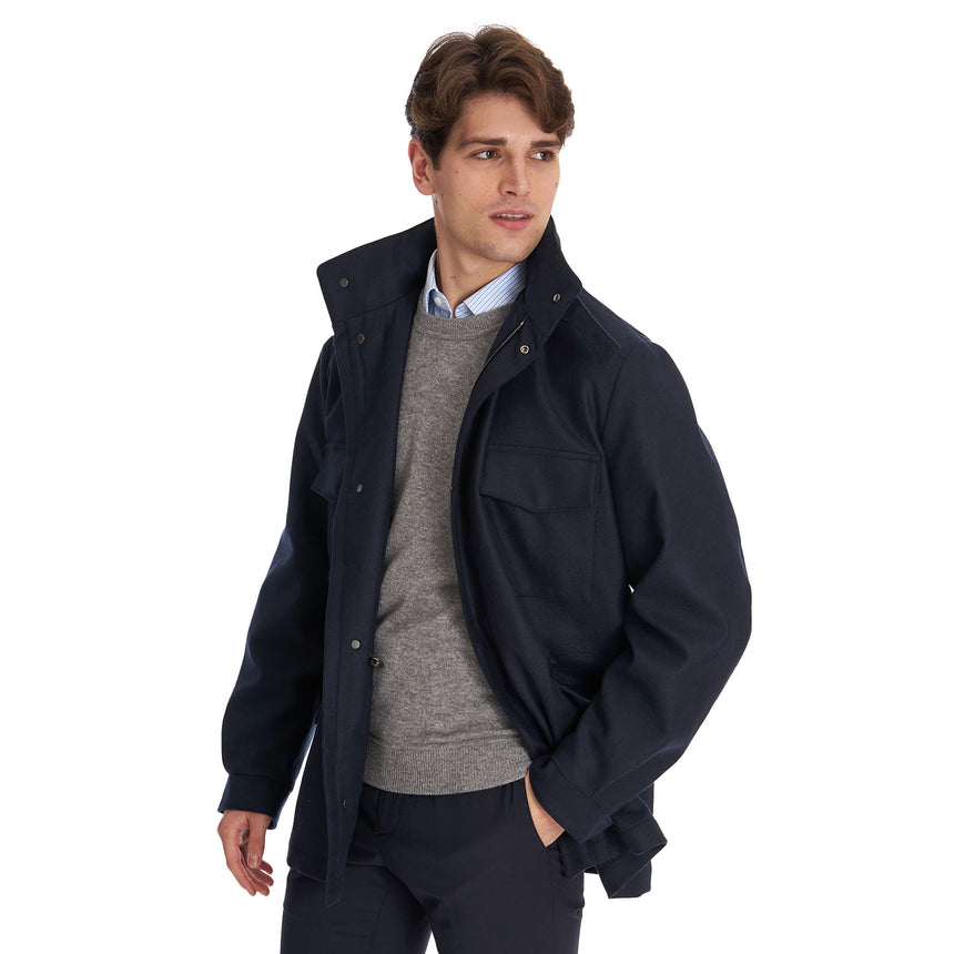 GIACCONE FIELD JACKET BLU