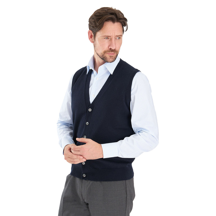 GILET BLU SCURO