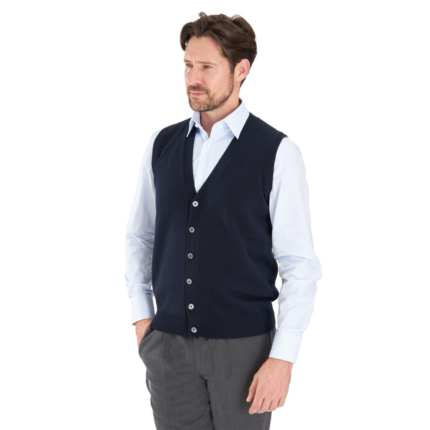 GILET BLU SCURO