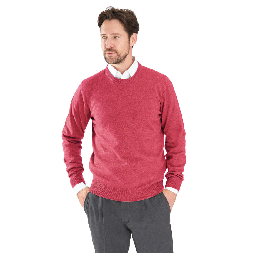 MAGLIONE GIROCOLLO ROSSO