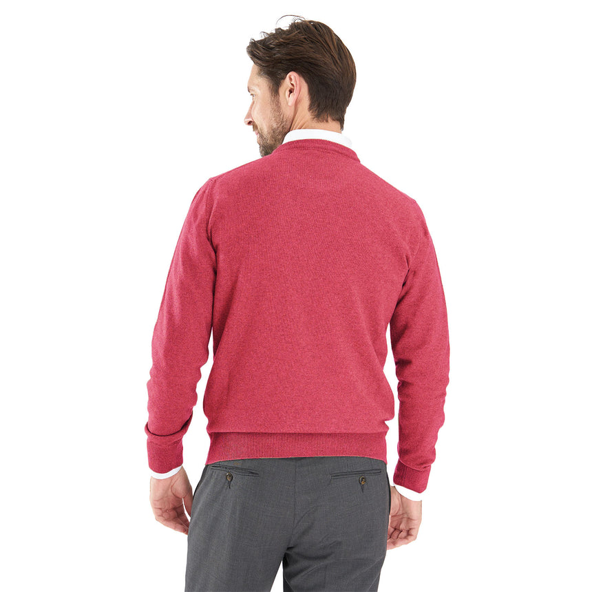 MAGLIONE GIROCOLLO ROSSO