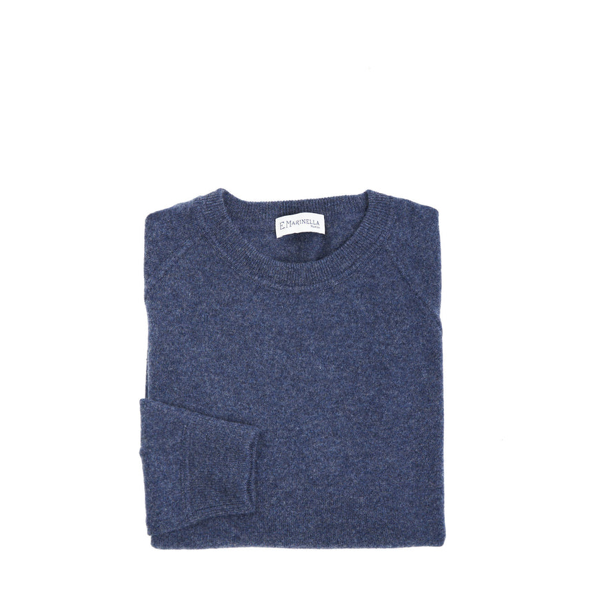 MAGLIONE GIROCOLLO BLU