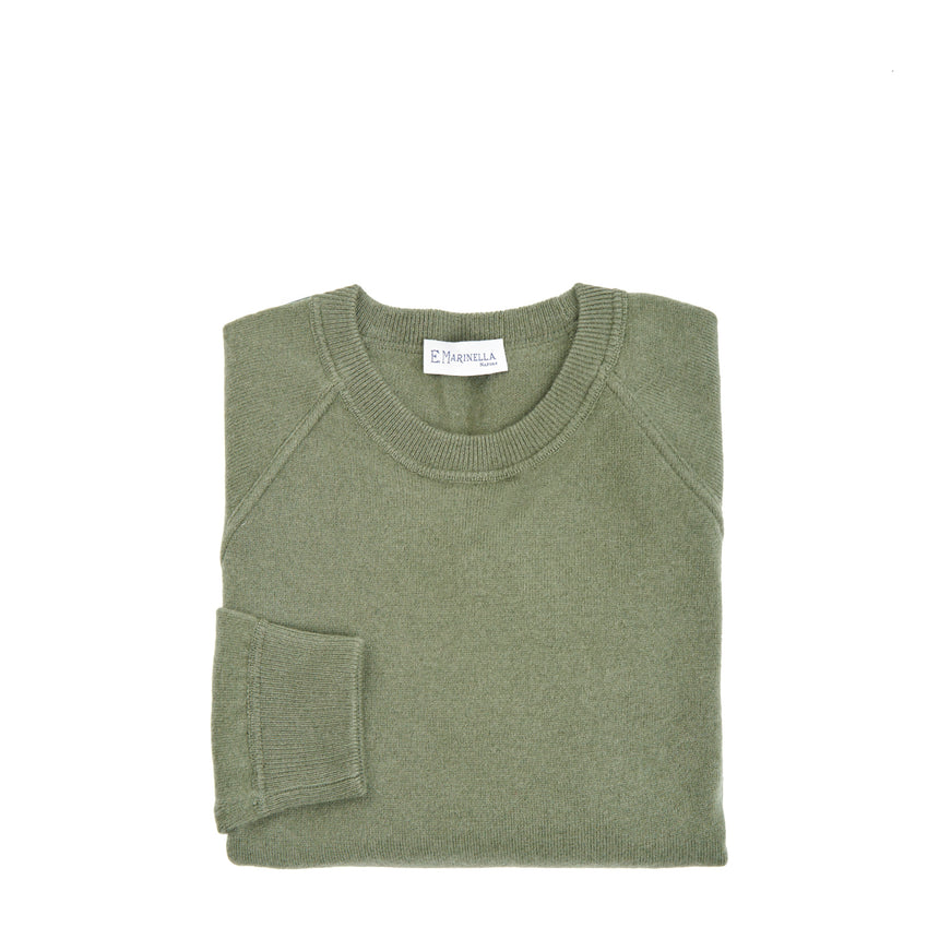 MAGLIONE GIROCOLLO VERDE CHIARO