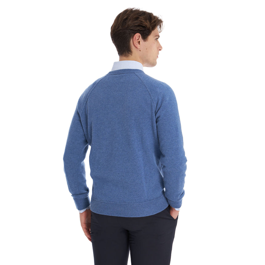 MAGLIONE GIROCOLLO AZZURRO