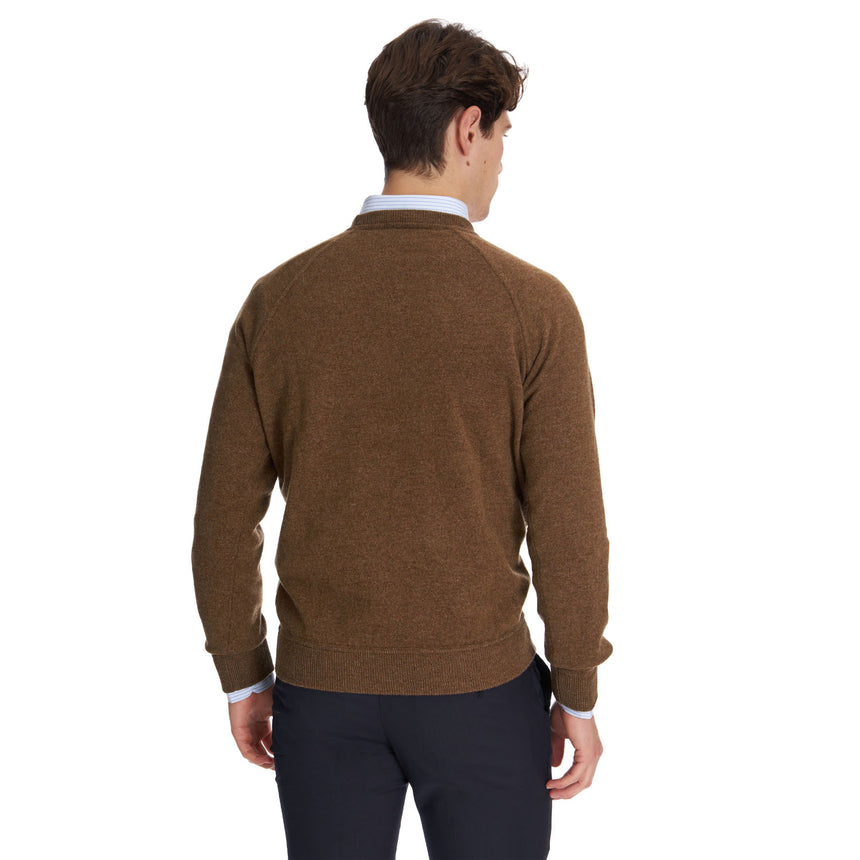 MAGLIONE GIROCOLLO MARRONE CHIARO