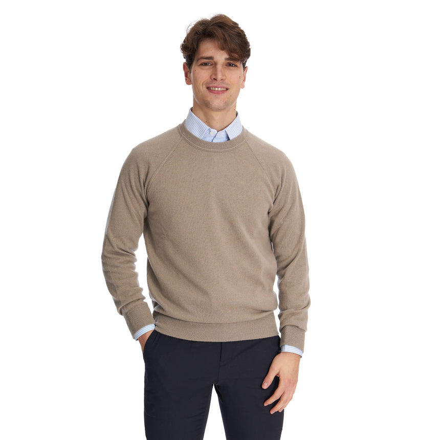 MAGLIONE GIROCOLLO BEIGE