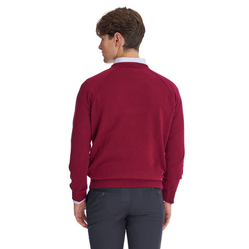 MAGLIONE GIROCOLLO BORDEAUX VINACCIA