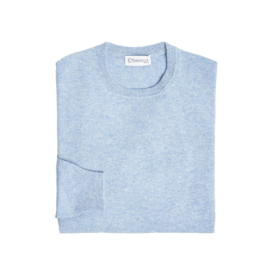 MAGLIONE GIROCOLLO AZZURRO