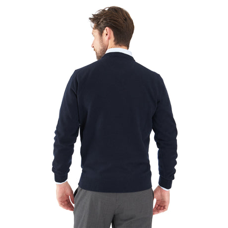 DARK BLUE CREWNECK SWEATER