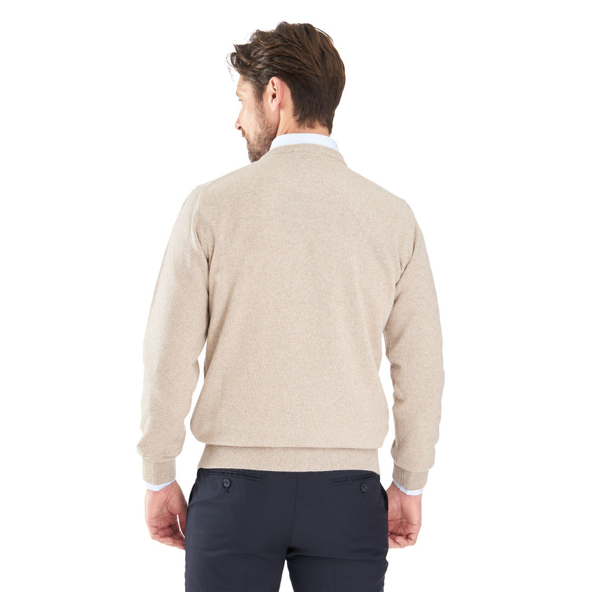 BEIGE CREWNECK SWEATER