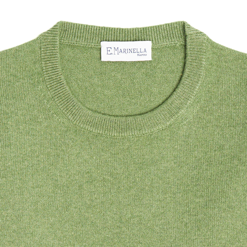 MAGLIONE GIROCOLLO VERDE CHIARO