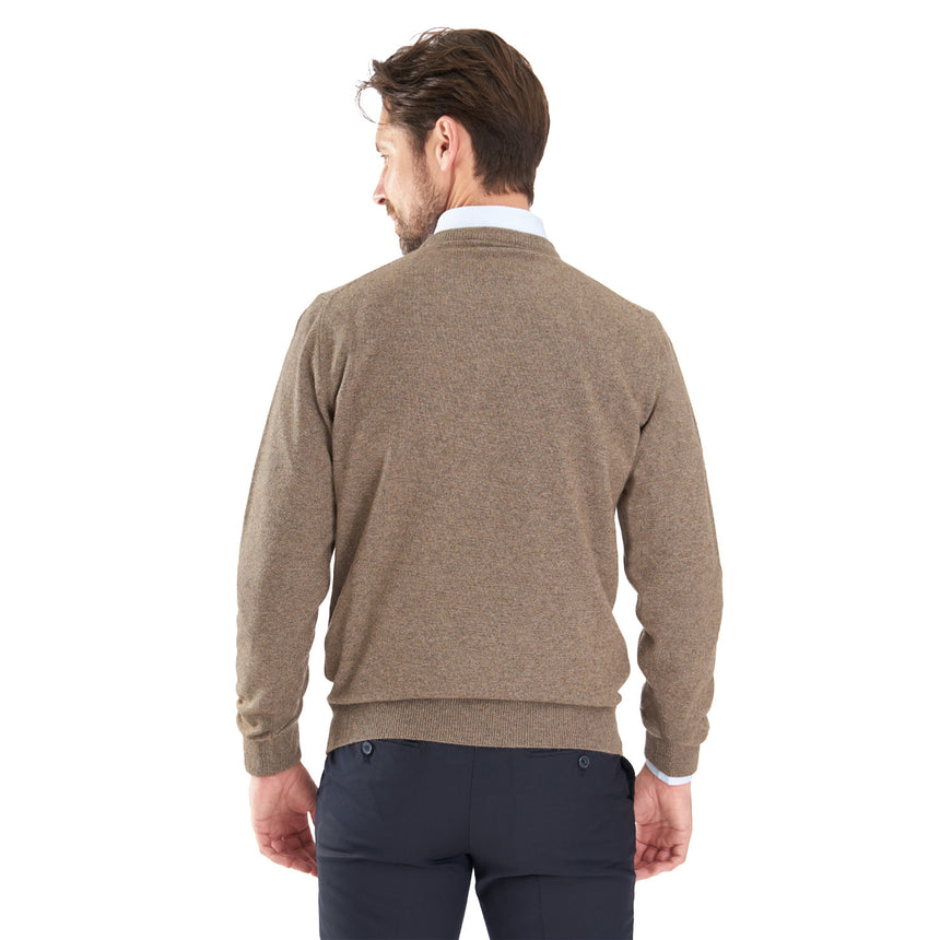 TAUPE COLOUR CREWNECK SWEATER