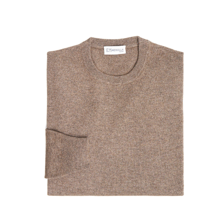 TAUPE COLOUR CREWNECK SWEATER