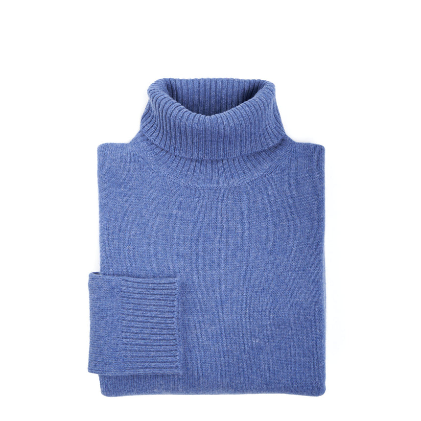 MAGLIONE DOLCEVITA AZZURRO POLVERE