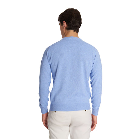 MAGLIONE GIROCOLLO AZZURRO