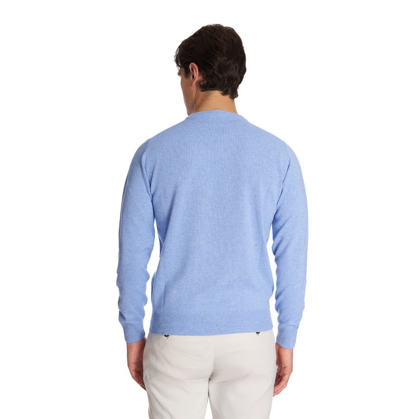 LIGHT BLUE CREWNECK SWEATER