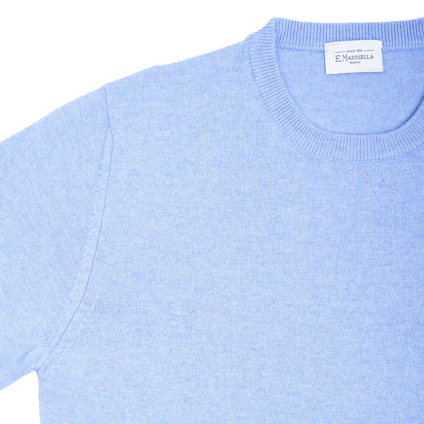 LIGHT BLUE CREWNECK SWEATER