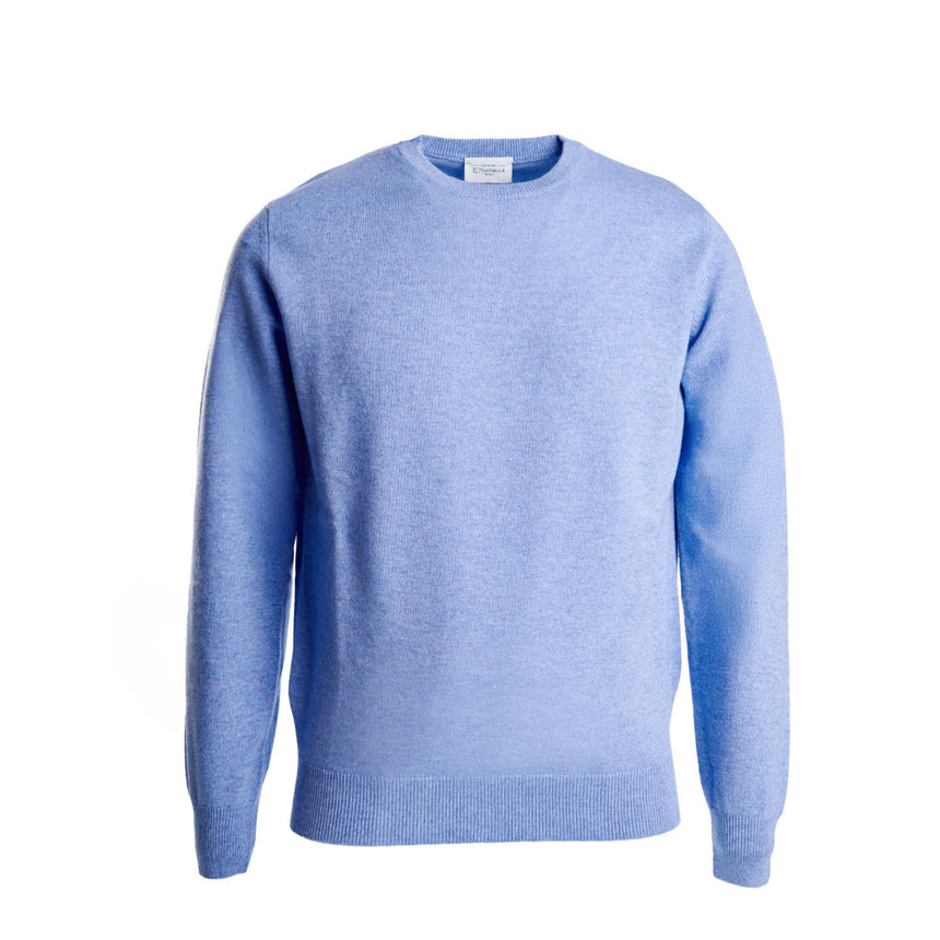 LIGHT BLUE CREWNECK SWEATER