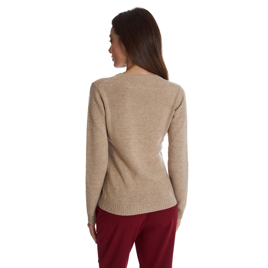 MAGLIONE GIROCOLLO BEIGE