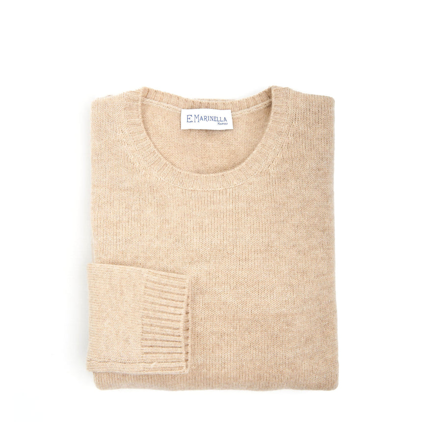 MAGLIONE GIROCOLLO BEIGE