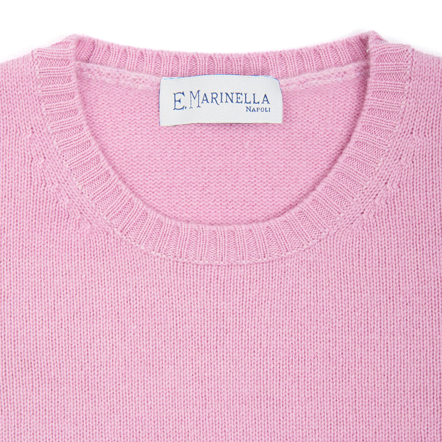 MAGLIONE GIROCOLLO ROSA