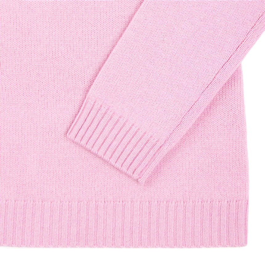 MAGLIONE GIROCOLLO ROSA