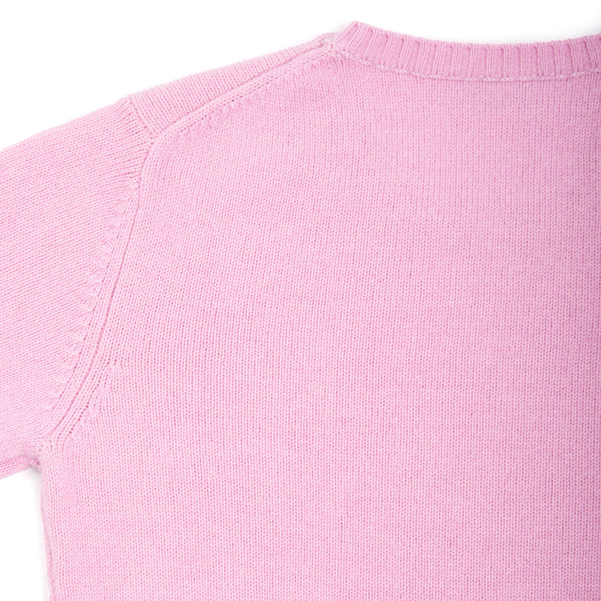 MAGLIONE GIROCOLLO ROSA