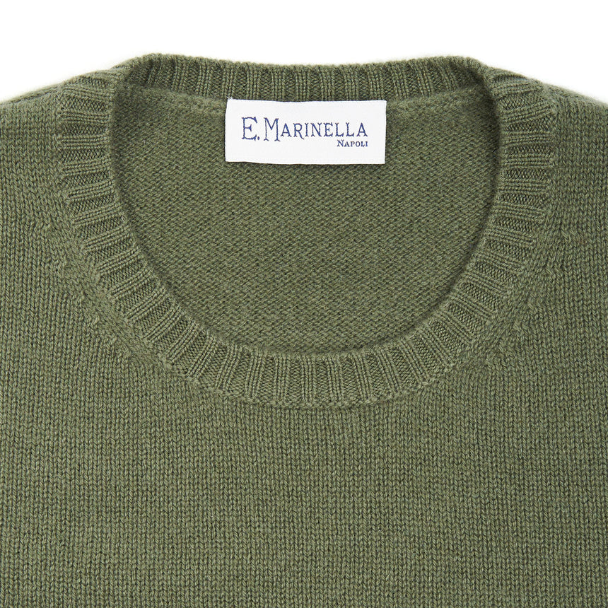 MAGLIONE GIROCOLLO VERDE SCURO