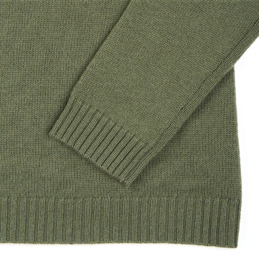 MAGLIONE GIROCOLLO VERDE SCURO