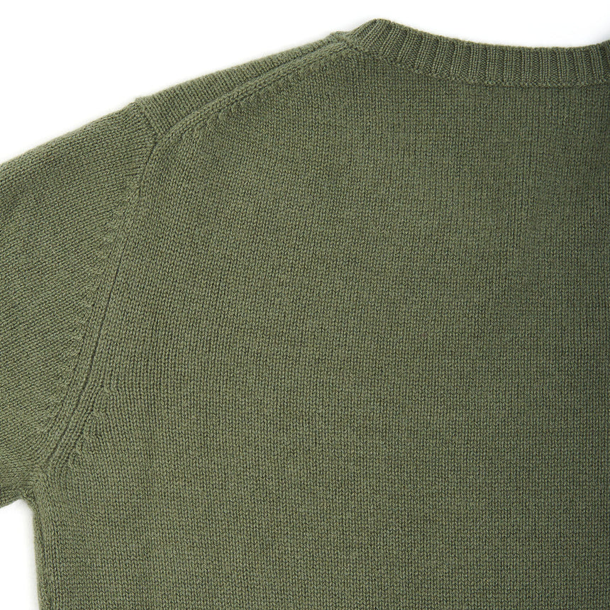 MAGLIONE GIROCOLLO VERDE SCURO