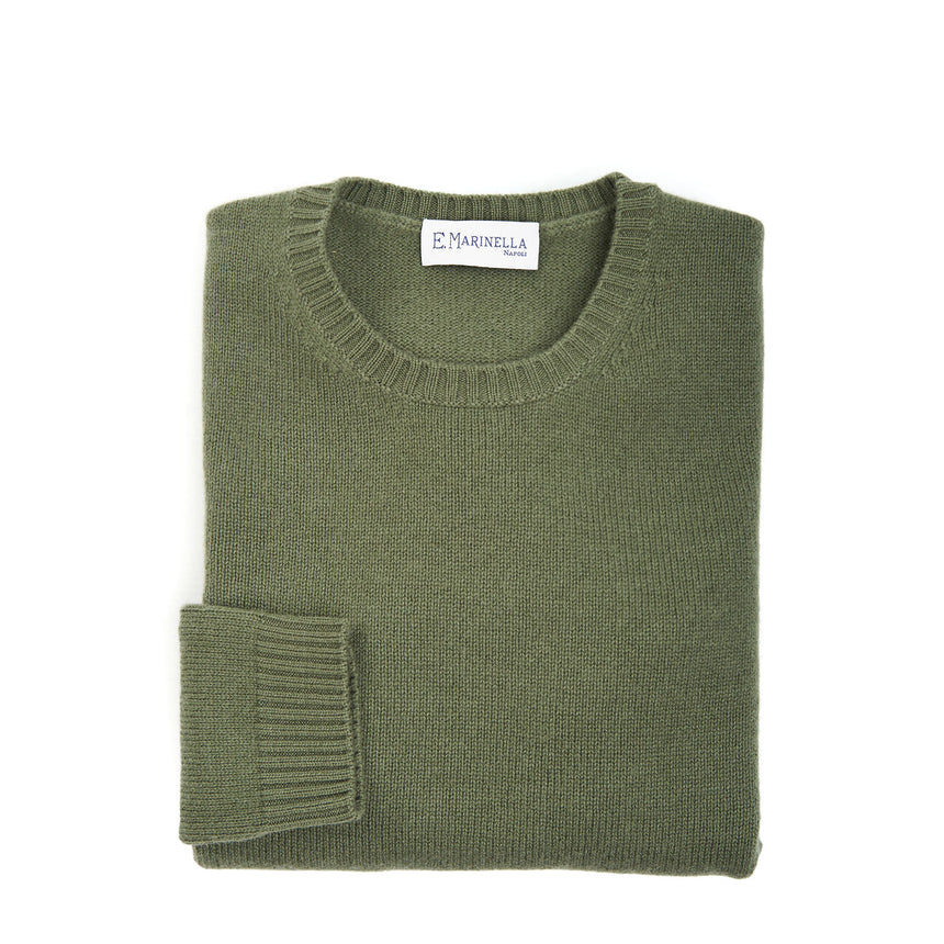 MAGLIONE GIROCOLLO VERDE SCURO