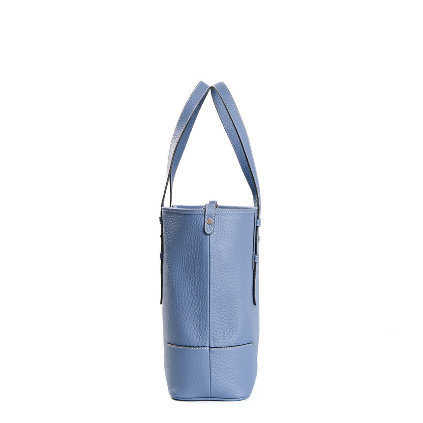 TOTE BAG MIDI AZZURRO POLVERE