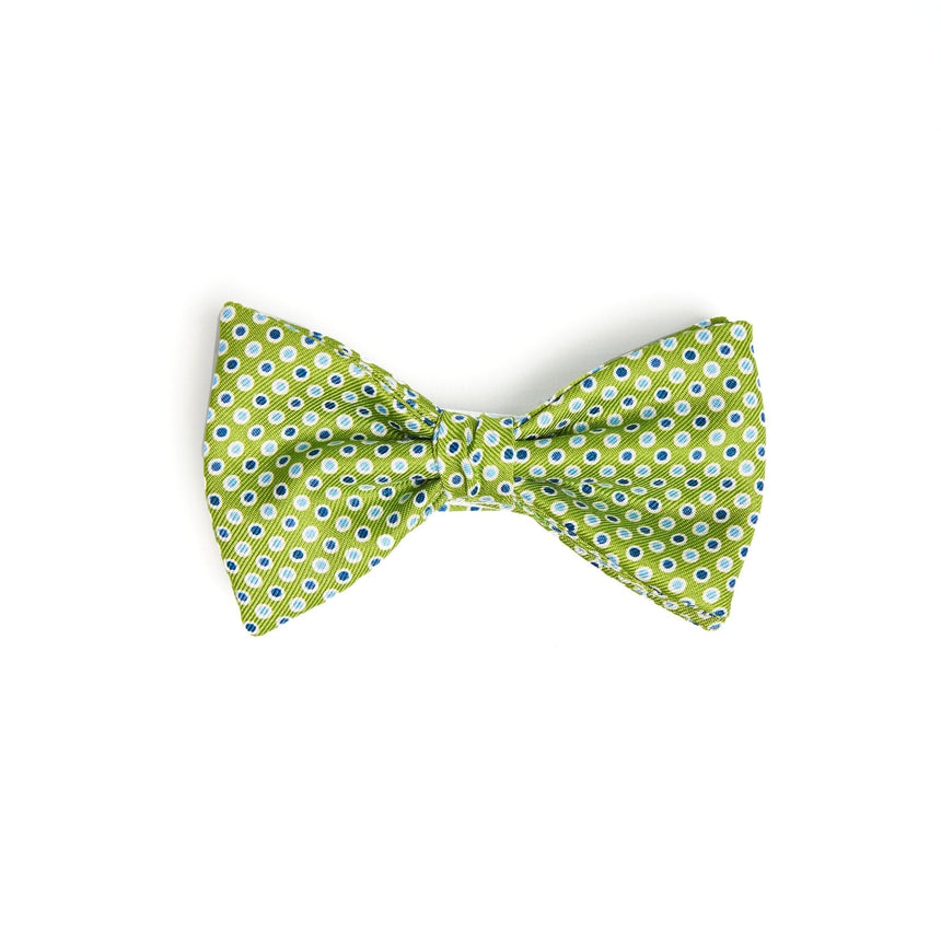 LIGHT GREEN PRE-KNOTTED SILK BOWTIE