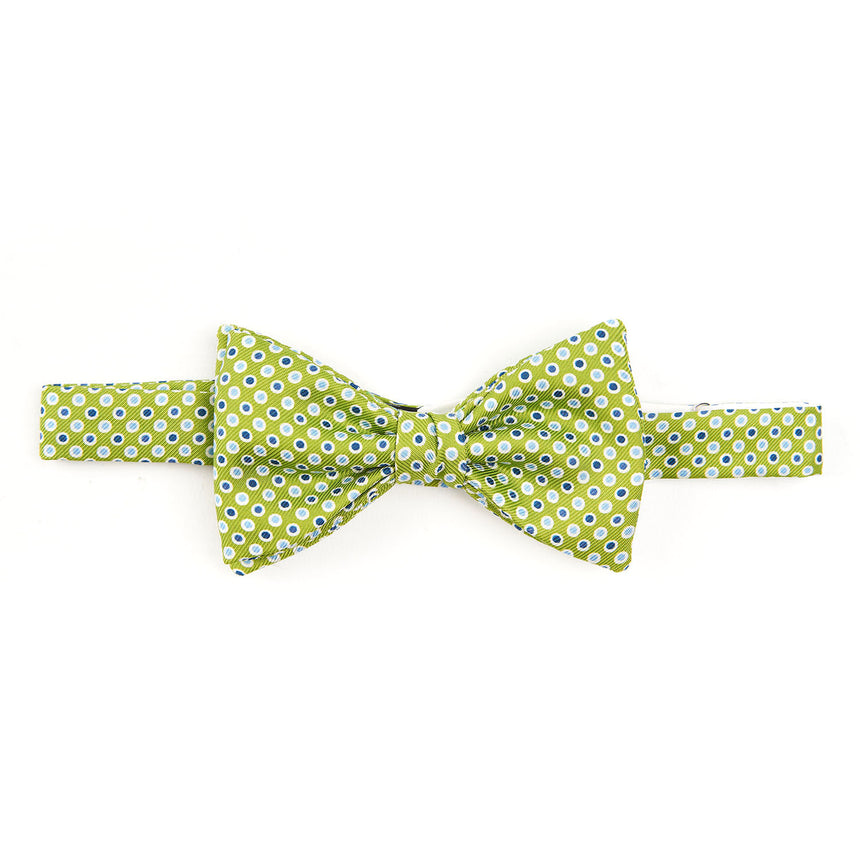 LIGHT GREEN PRE-KNOTTED SILK BOWTIE