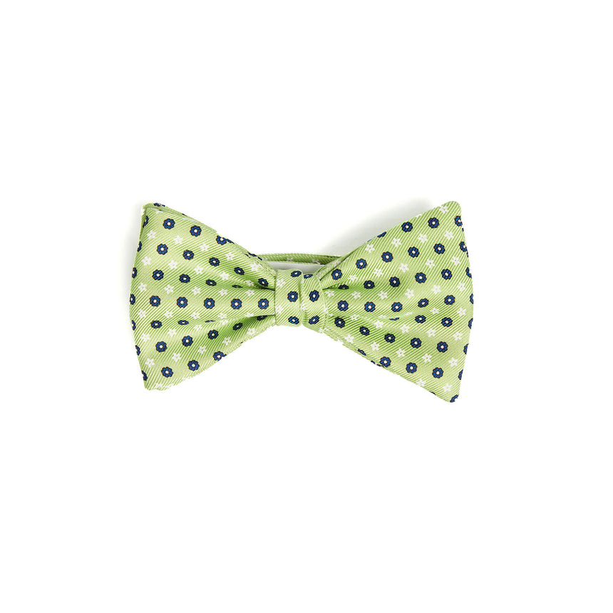 LIGHT GREEN PRE-KNOTTED SILK BOWTIE