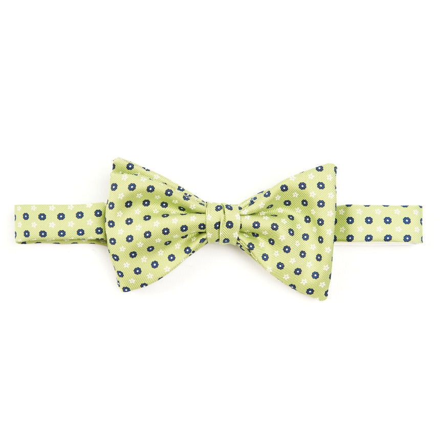 LIGHT GREEN PRE-KNOTTED SILK BOWTIE