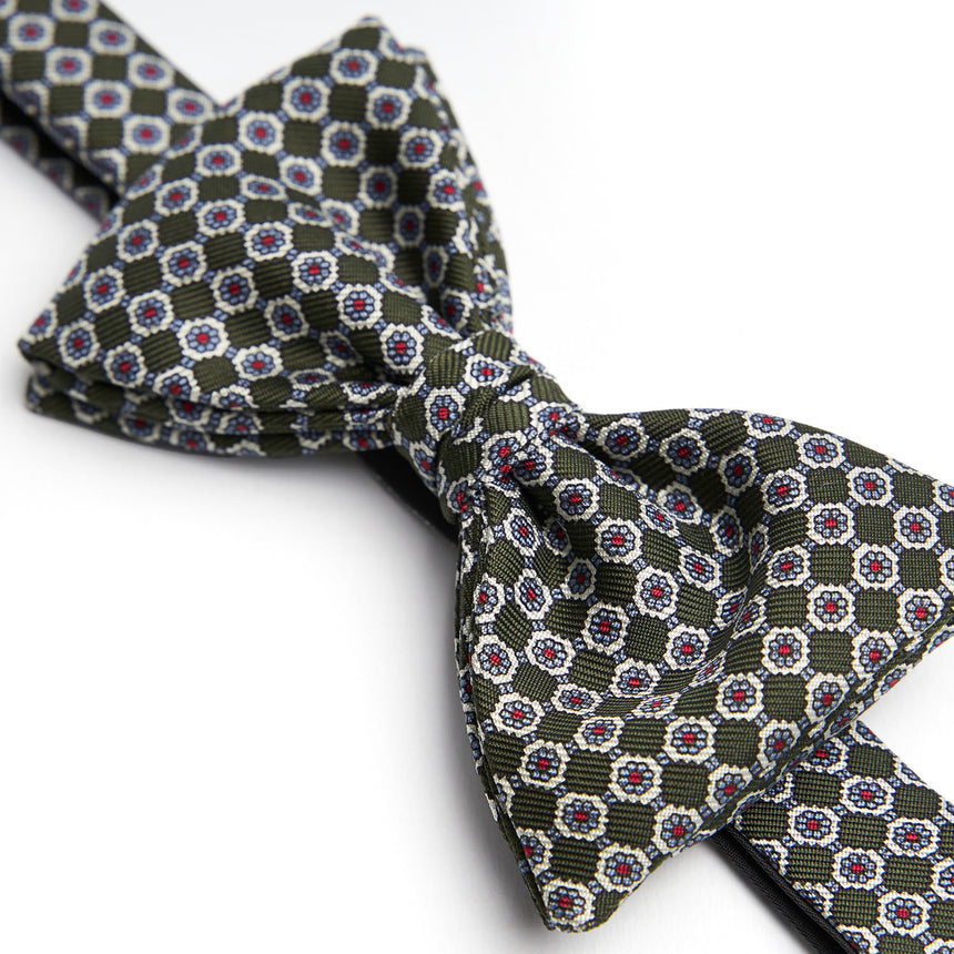 DARK GREEN PRE-KNOTTED BOWTIE