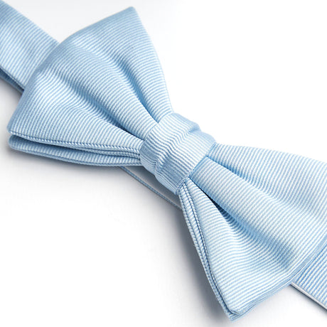 LIGHT BLUE PRE-KNOTTED SILK BOWTIE