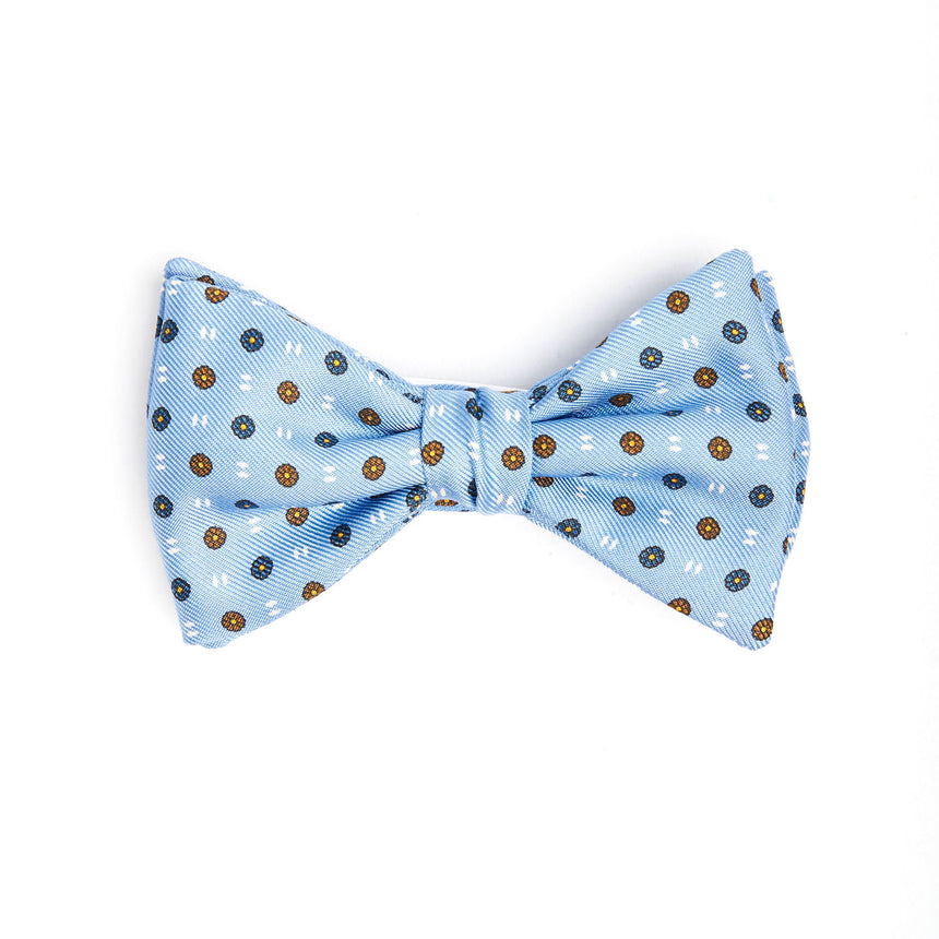 LIGHT BLUE PRE-KNOTTED SILK BOWTIE