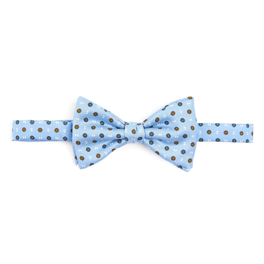 LIGHT BLUE PRE-KNOTTED SILK BOWTIE