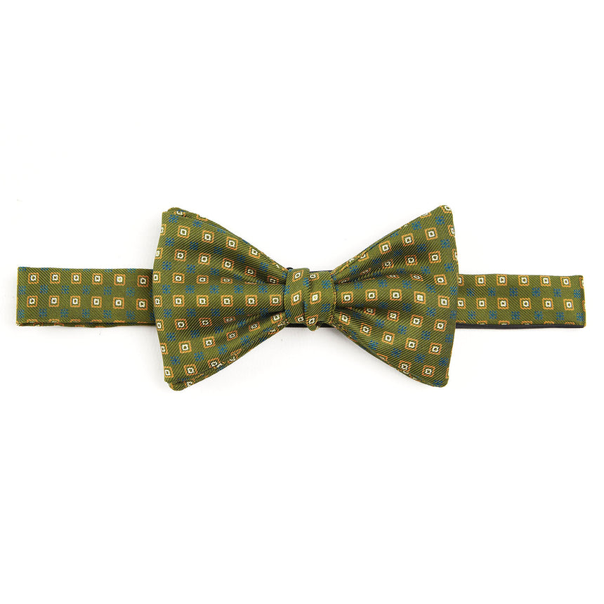 OLIVE GREEN PRE-KNOTTED BOWTIE