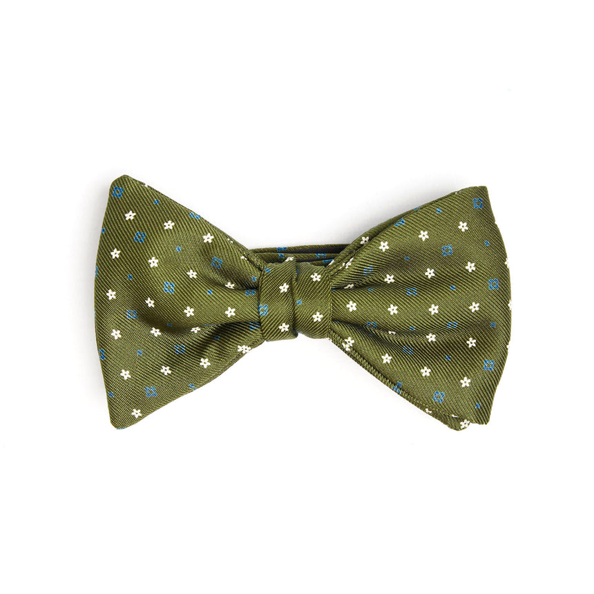 OLIVE GREEN PRE-KNOTTED BOWTIE