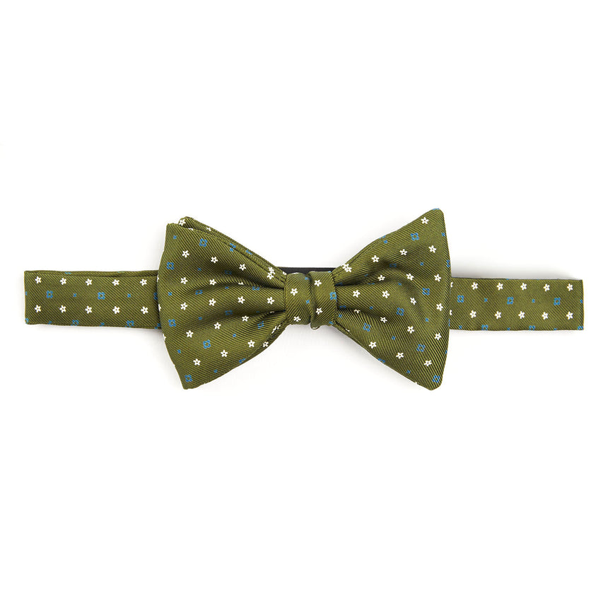 OLIVE GREEN PRE-KNOTTED BOWTIE