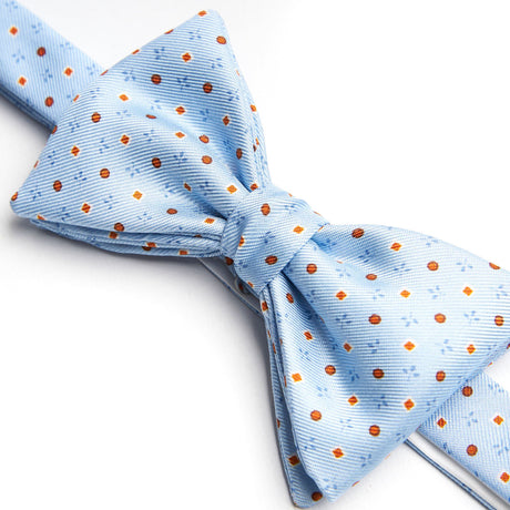 LIGHT BLUE PRE-KNOTTED SILK BOWTIE