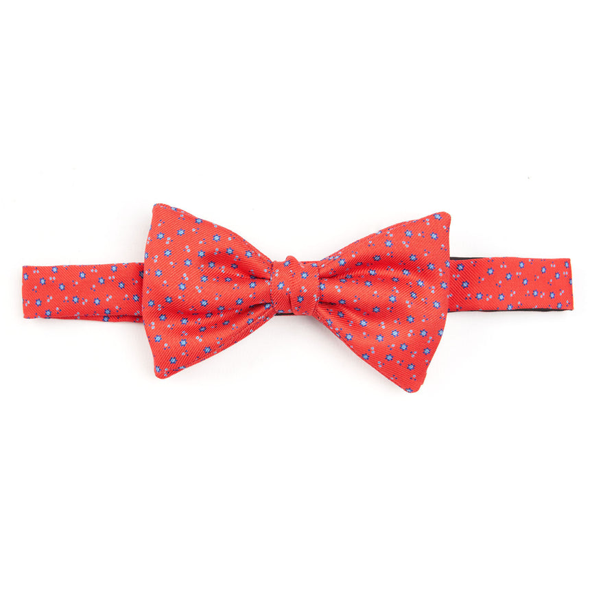 RED PRE-KNOTTED SILK BOWTIE