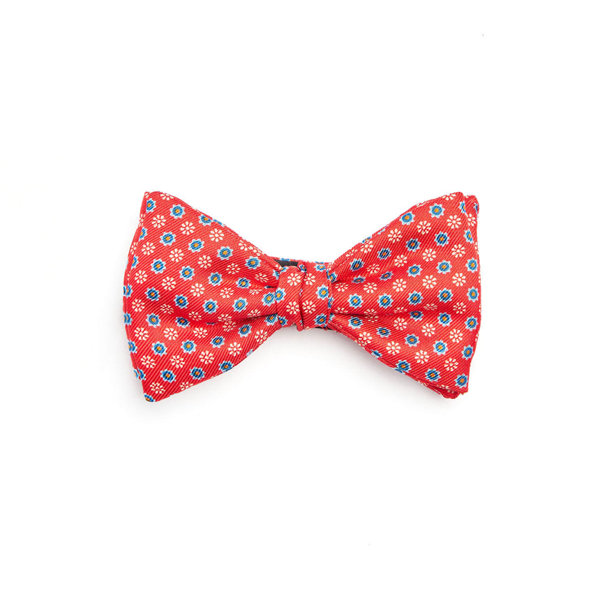 RED PRE-KNOTTED SILK BOWTIE